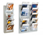 WS-4-102 / Wandmagazin 'X' aus pulverbeschichtetem Stahl
