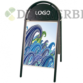 Großplakatständer mit Rundbogen "Willy"