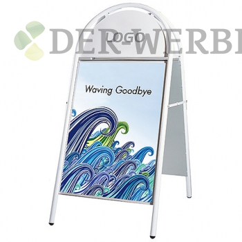 Großplakatständer mit Rundbogen "Willy"