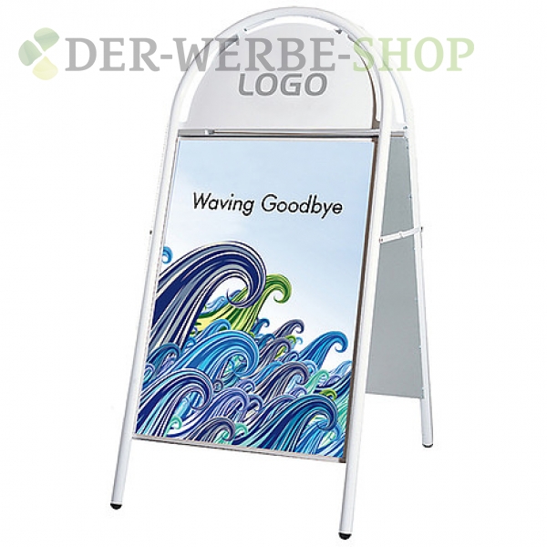 Großplakatständer mit Rundbogen "Willy"